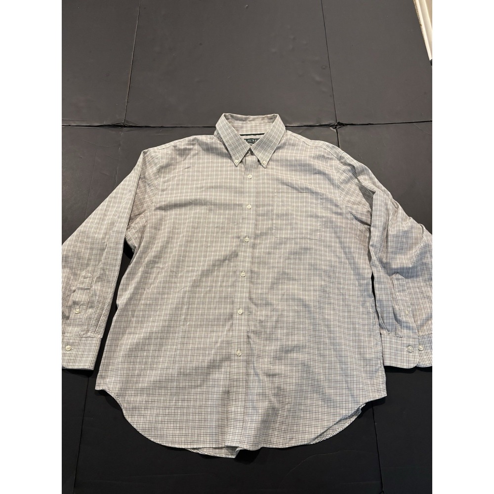 Lauren Ralph Lauren Men's Classic Fit Plaid Button-Up 18 34/35 Multicolo